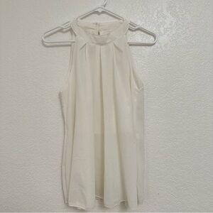 Womens Ivory Halter Blouse Top